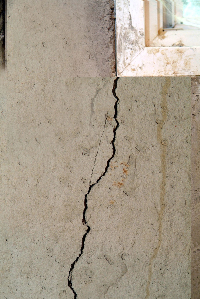 Vertical Basement Wall Crack
